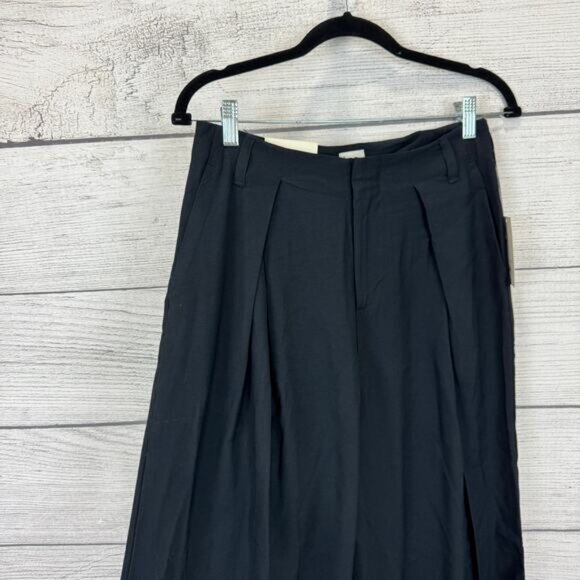 A New Day Women's Black High Rise Trouser Pants Size 4 - Picture 3 of 9